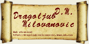 Dragoljub Milovanović vizit kartica